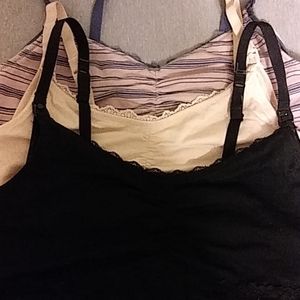 Bundle of 3 maternity/nursing bras